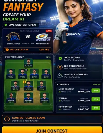 CRIC999 (cric999) fantasy cricket & matchday visual 3