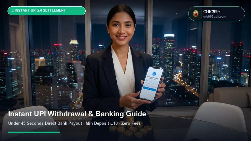 CRIC999 Instant UPI Withdrawal & ₹50 INR Deposit Tutorial